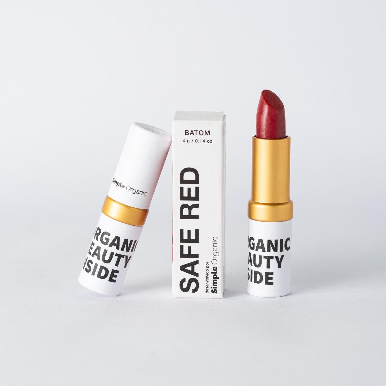 Batom Safe Red-Makeup-Simple Organic